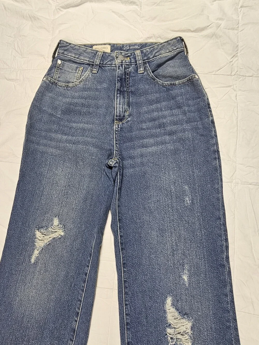 Pilcro Anthropology The Joey High Rise Straight Leg Jeans Women’s Size 25